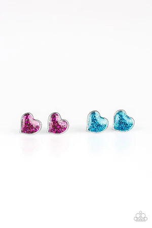 Earrings - Glitter Hearts